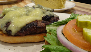 Mushroom and Swiss Burger